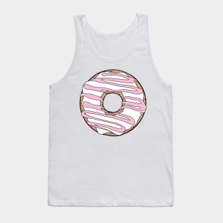 White Donut, Doughnut, Chocolate, Frosting, Icing Tank Top